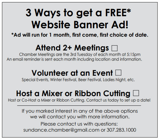 Advertise in Sundance Wyoming